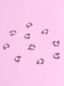 TSZS 10 件装美甲装饰 DIY 指甲饰品 指甲宝石 美甲用品 指甲 - 灰色 - 查看 6