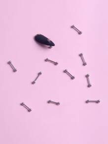 TSZS 10 件装美甲装饰 DIY 指甲饰品 指甲宝石 美甲用品 指甲 - 灰色 - 查看 5