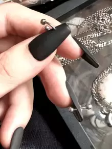 TSZS 10 件装美甲装饰 DIY 指甲饰品 指甲宝石 美甲用品 指甲 - 灰色 - 查看 6