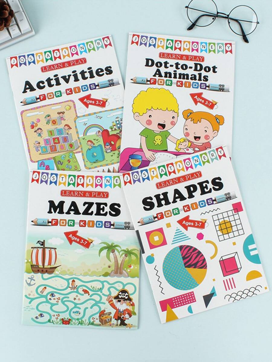 1pc Cartoon Graphic Random Coloring Painting Book