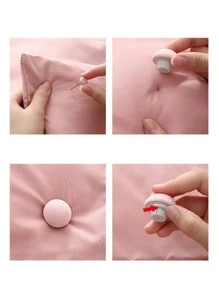 4pcs Round Bed Sheet Fixer Clip,Solid Color Duvet Cover Clip, Bedspread Fixer, Sheet Holder, Duvet Cover Clamp - Pink - View 4