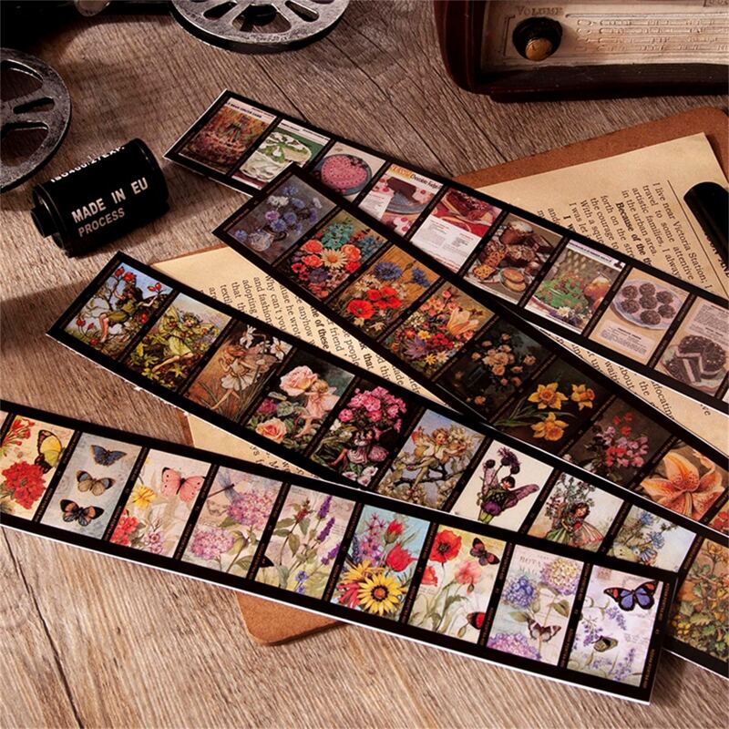 

3pcs Vintage Pattern Random Sticker, Multicolor
