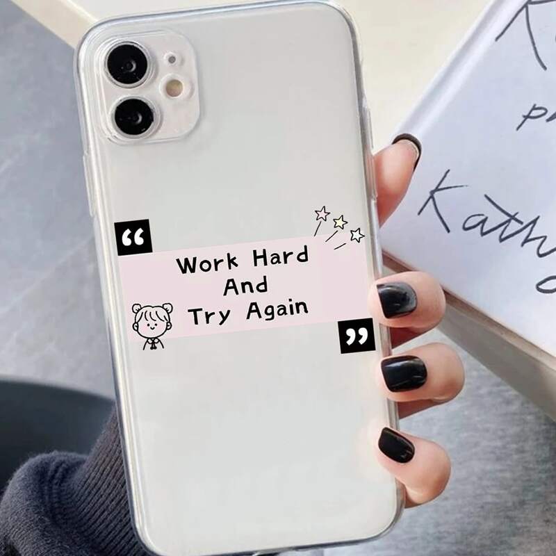 

Letter Graphic Phone Case, Multicolor