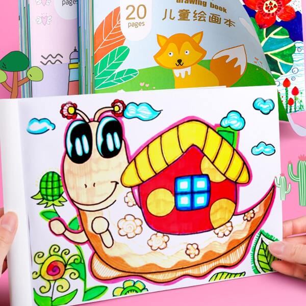 

5pcs Cartoon Graphic Drawing Book, Multicolor