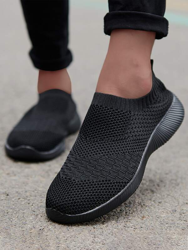 shein black trainers