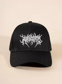 1pc Men's Patterned Embroidered Baseball Cap, Suitable For Outdoor Sports Or Travel