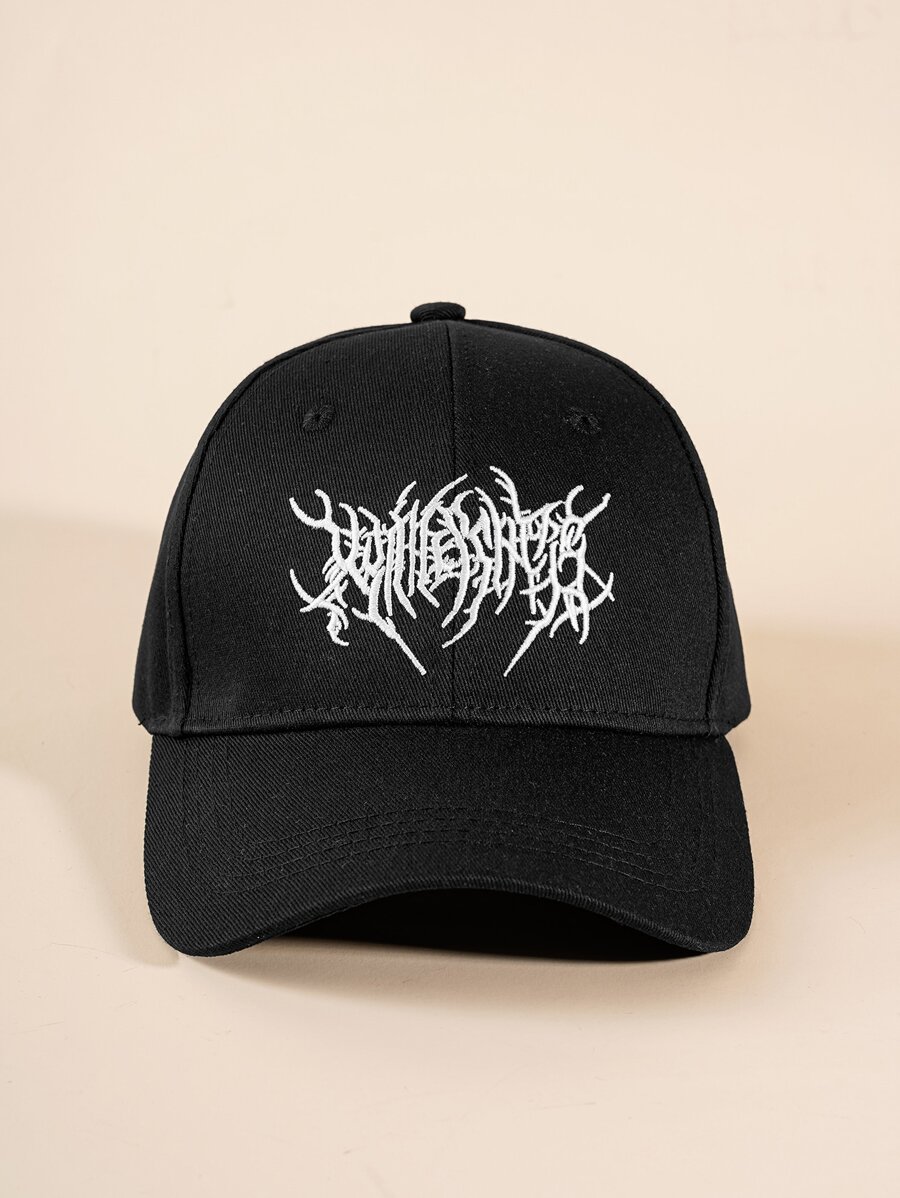 1pc Men's Patterned Embroidered Baseball Cap, Suitable For Outdoor Sports Or Travel