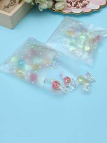 100入組波點圖案打包袋和100入組貼紙 - 彩色 - 查看 4