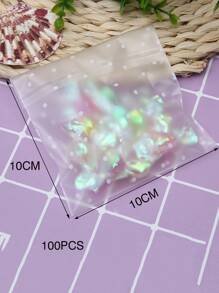 100入組波點圖案打包袋和100入組貼紙 - 彩色 - 查看 5