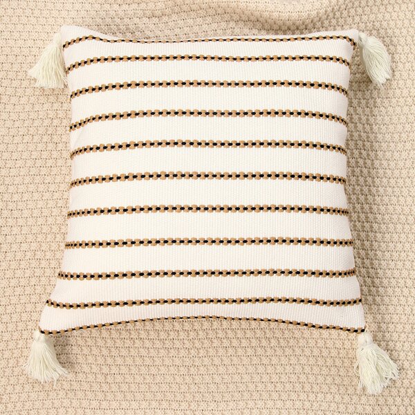 

Tassel Detail Cushion Cover Without Filler, Multicolor