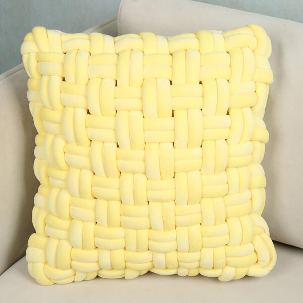 

Woven Cushion Cover Without Filler, Yellow