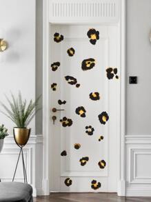 Leopard Print Wall Sticker, Stickers, Wall Decal, Vinyl Decal For Home Decorations, Spring Decoration Items Refresh Your Home, Rama Decoration Stickers Gifts Birthday Graduation - Multicolor - View 1