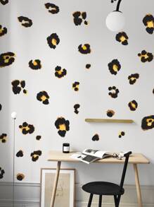 Leopard Print Wall Sticker, Stickers, Wall Decal, Vinyl Decal For Home Decorations, Spring Decoration Items Refresh Your Home, Rama Decoration Stickers Gifts Birthday Graduation - Multicolor - View 5