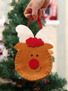 3入組聖誕形狀禮品袋