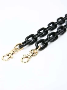 CONTAINEVERY Minimalist Chain Bag Strap Bag Accessories DIY Accessories Adjustable Replacement Shoulder Strap Stylish Durable - Black - View 3