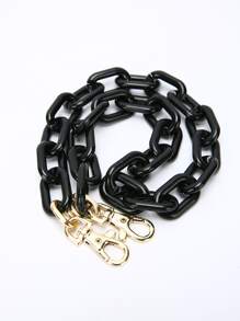 CONTAINEVERY Minimalist Chain Bag Strap Bag Accessories DIY Accessories Adjustable Replacement Shoulder Strap Stylish Durable - Black - View 4