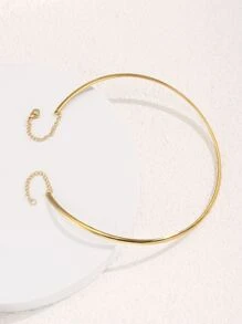 Minimalist Design Necklace - Yellow Gold - View 3