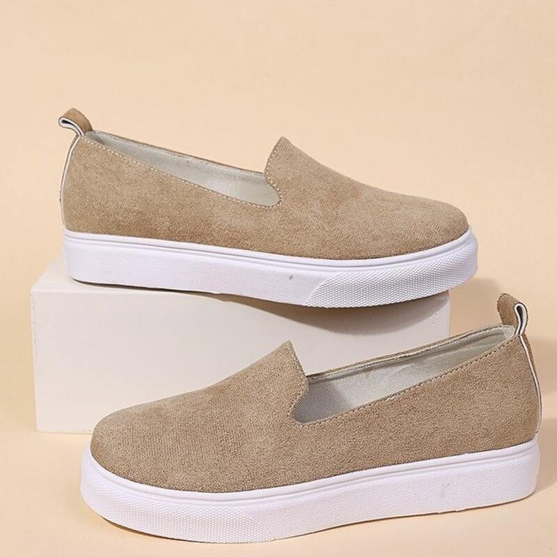 

Minimalist Slip On Flats, Beige