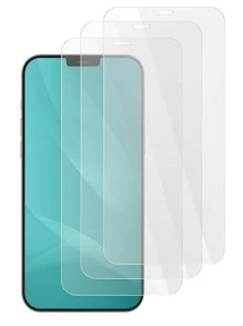 3 件/包高清、高铝合金、防刮、防指纹钢化玻璃屏幕保护膜，适用于 Apple 6 - 17 Pro Max 型号，6.1 英寸屏幕尺寸 - 無色 - 查看 1