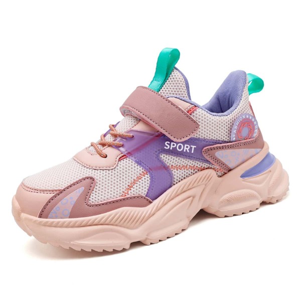 

Girls Colorblock Letter Graphic Sneakers, Multicolor