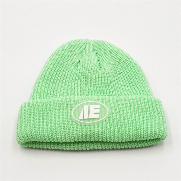 

Letter Decor Beanie, Green