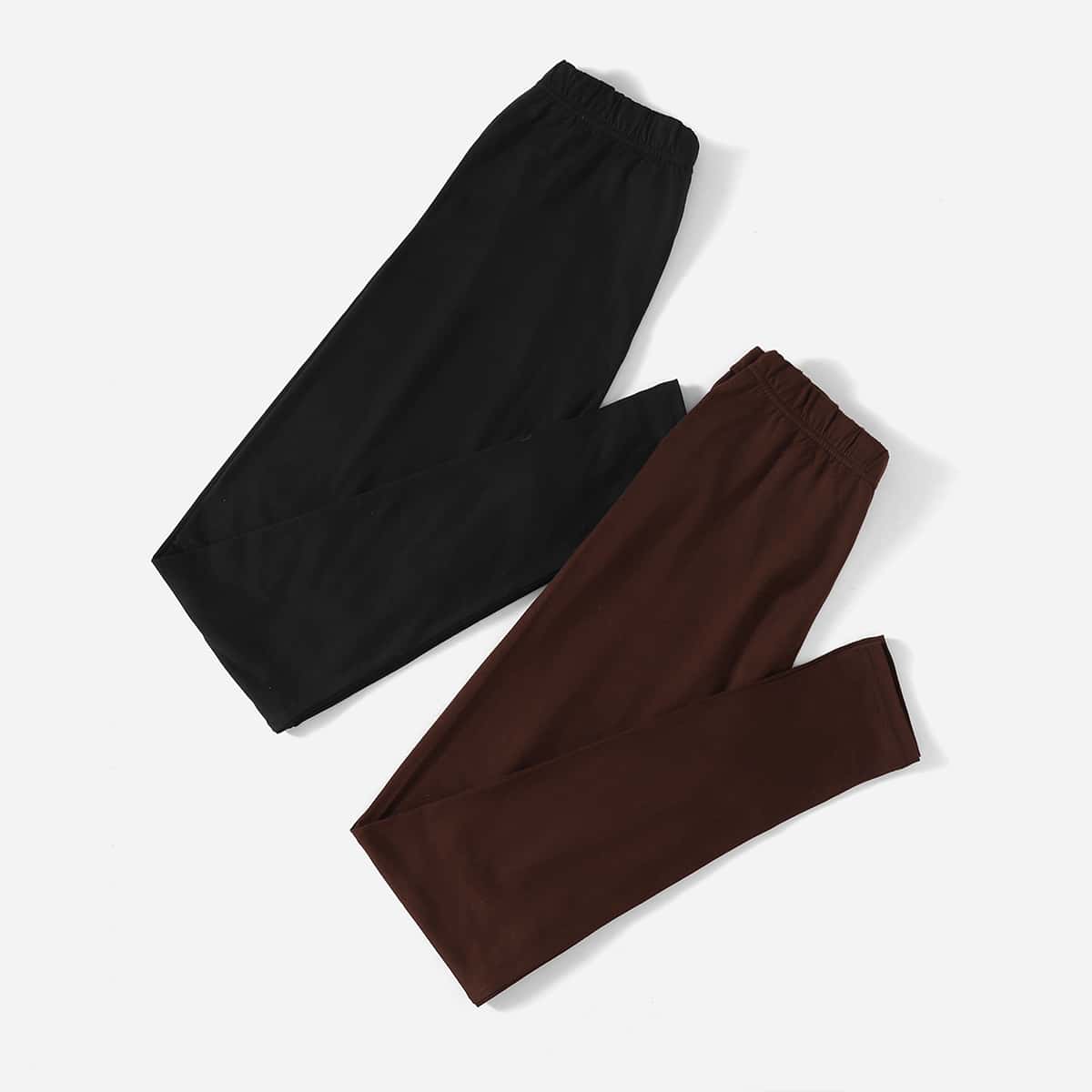

2pack Solid Leggings, Multicolor