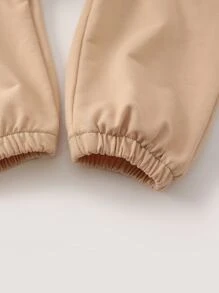 Baby 3pcs Solid Elastic Waist Joggers - Multicolor - View 6