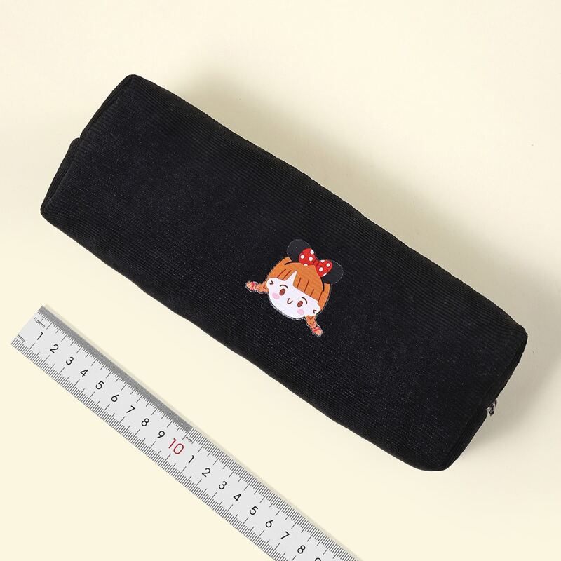 

Girl Print Pencil Case, Black