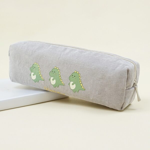 

Dinosaur Print Pencil Case, Light grey