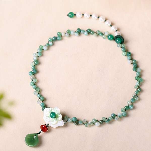 

Flower Decor Necklace, Multicolor