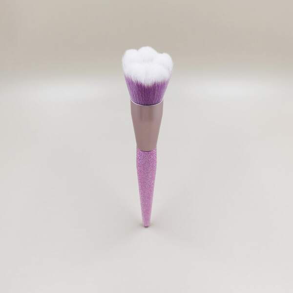 

1pc Cat Claw Design Powder Brush, Purple