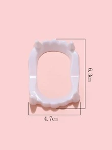 Halloween Fake Braces - White - View 3