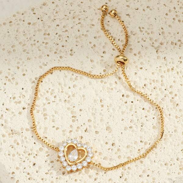 

18k Gold Plated Heart Design Bracelet