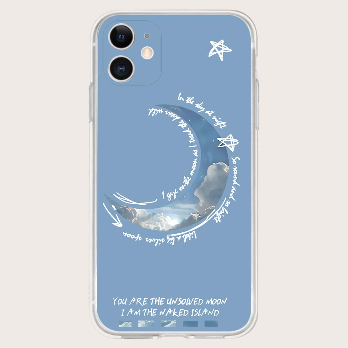

Moon Pattern Phone Case, Multicolor