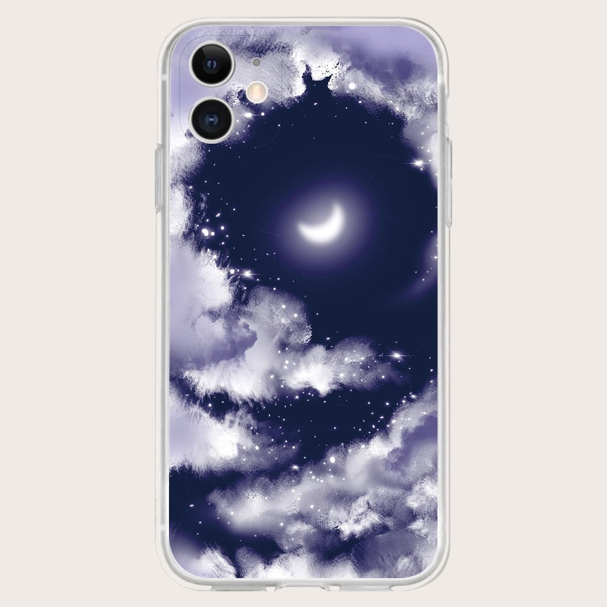 

Moon Pattern Phone Case, Multicolor