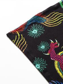 Chinese Dragon Print Dress - Multicolor - View 5