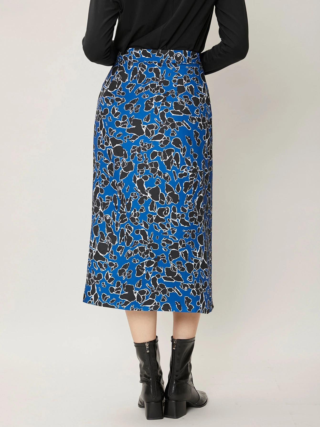 Miniatura 2 de PREMIUM Falda mixto cruzado de ajuste recto