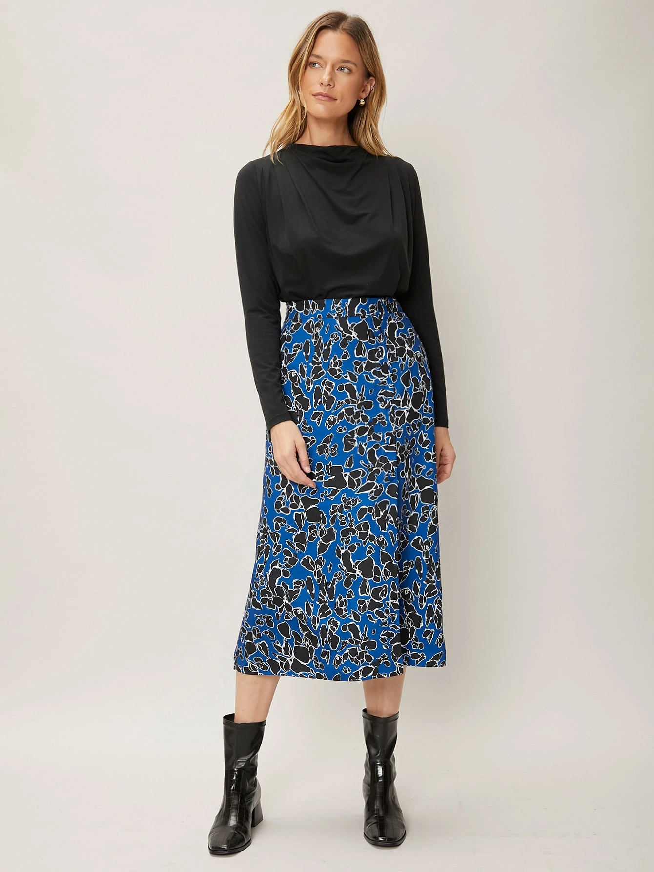 Miniatura 8 de PREMIUM Falda mixto cruzado de ajuste recto