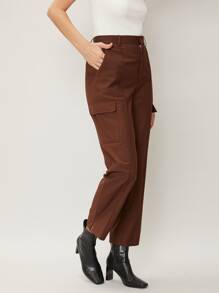 MOTF PREMIUM VISCOSE PRESS CREASE TAILORED TROUSERS - Coffee Brown - View 7
