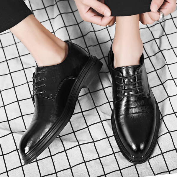 

Men Lace Up Design Dress Shoes, Black