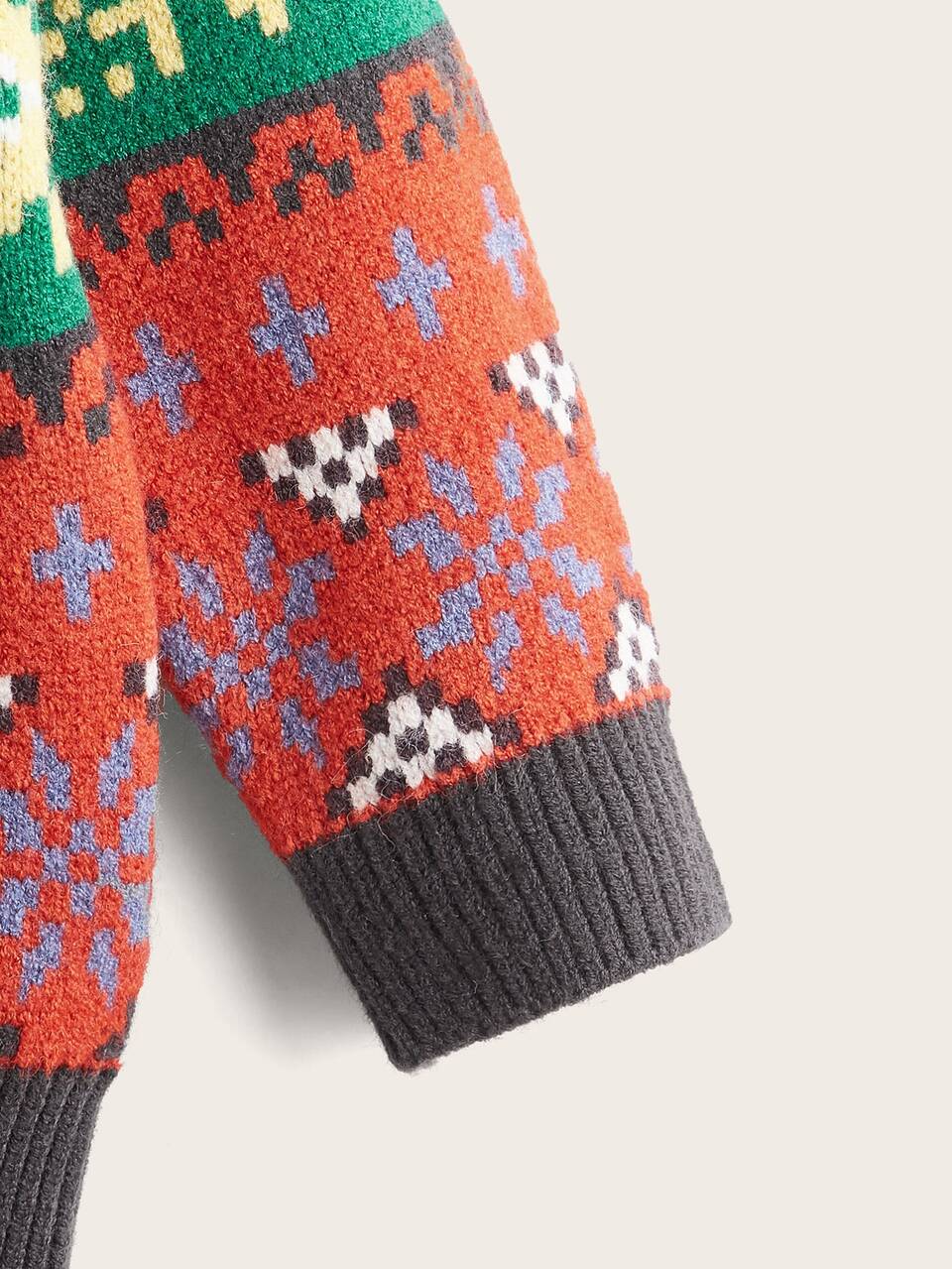 Toddler Girls Geo Pattern Sweater