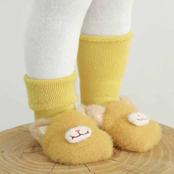 

Baby Cartoon Animal Design Socks, Yellow