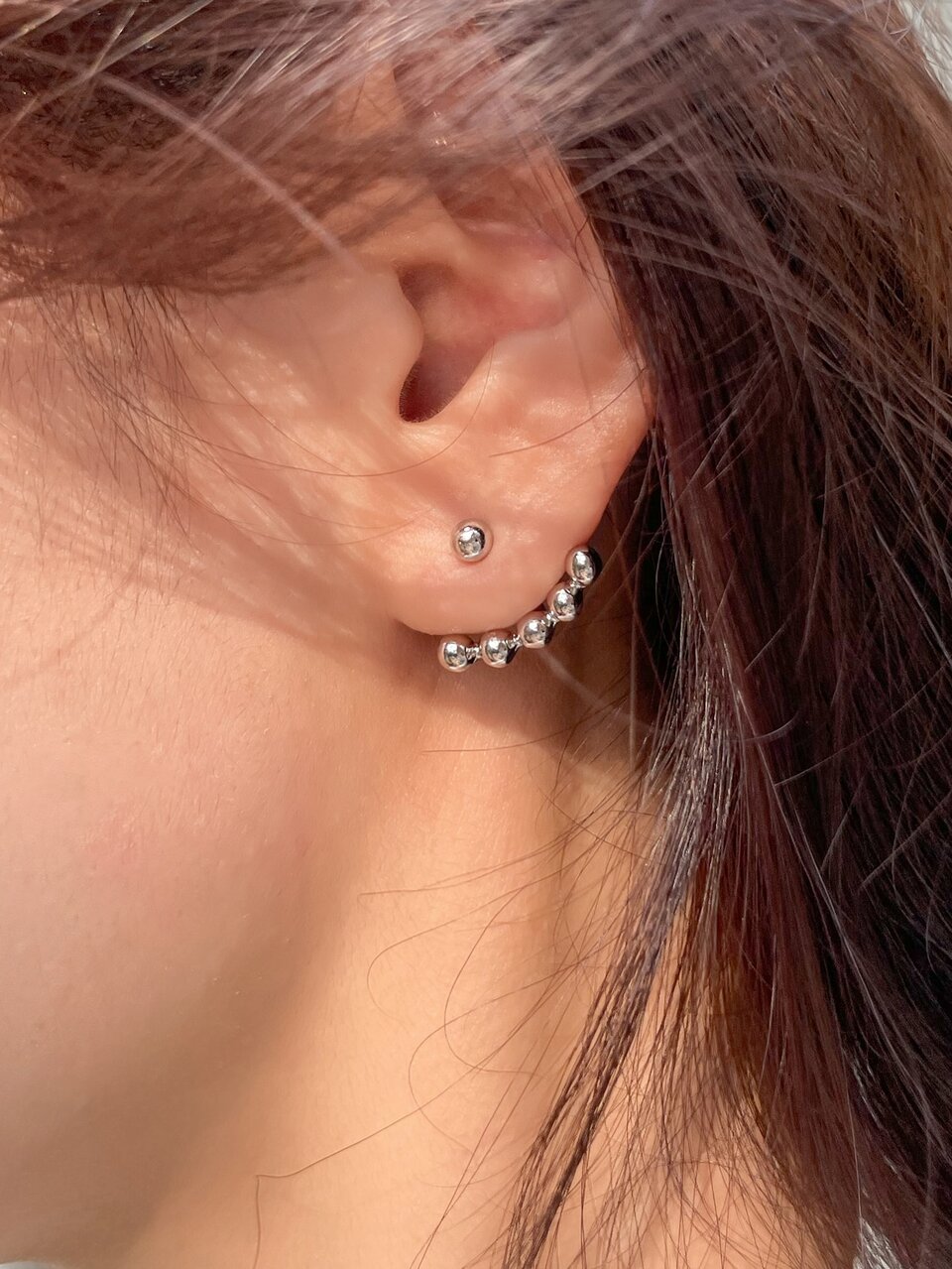 Ball Decor Stud Earrings