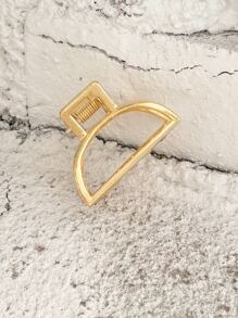 DAZY Minimalist Hair Claw For Daily Use For Girls Hairstyles Casual Claw Clips Hair Clips Hair Jaw Clip Hair Clamps Hair Clutch Hair Catcher Clip - Gold - View 9