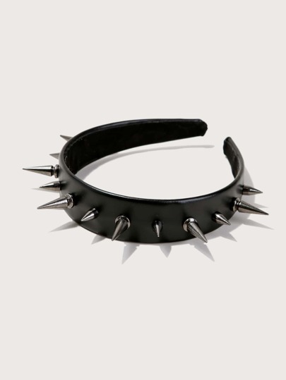 Spiked Decor Headband Street, School Hairband Hair Hoop