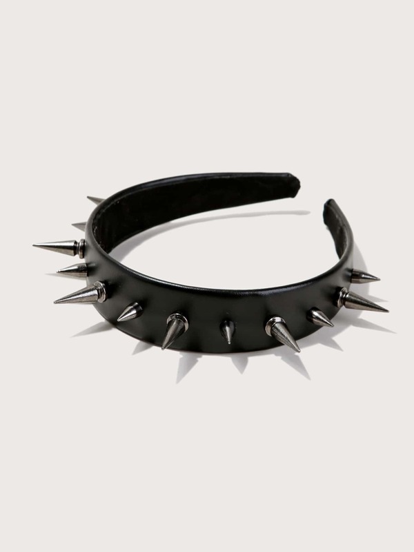SHEIN ICON Bandă decorativă cu țepi, stradă, bandă de păr pentru școală, cerc de păr Diadema