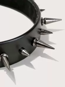 SHEIN ICON Diadema decorativa con picos, diadema para la calle y la escuela - Negro - Ver 4