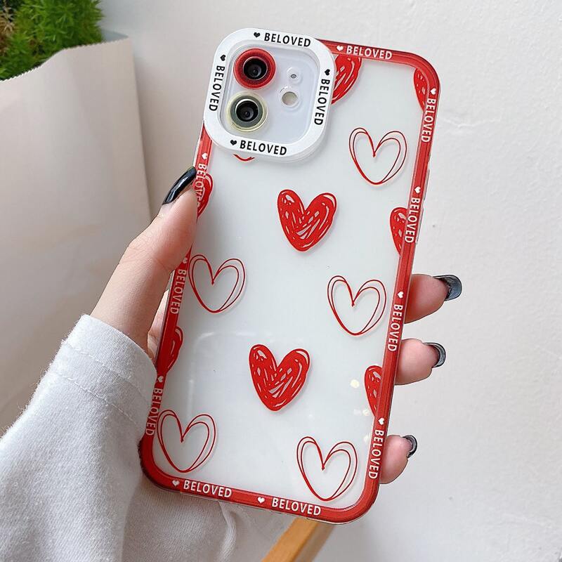 

Heart Pattern Phone Case, Multicolor