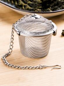 1pc Stainless Steel Tea Infuser Filter Bag, For Spices, Herbs, Condiments, Hot Pot, 2 Styles Random Delivery Back To School - Silver - View 6