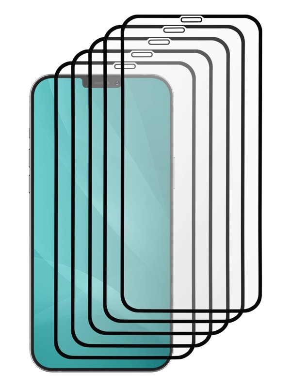 5pcs High Aluminum Alloy Frame Tempered Glass Screen Protector Compatible With IPhone 14 6.1", IPhone 13/13 Pro 6.1", IPhone 15/15 Pro Max, IPhone 16/16 Pro/16 Pro Max Gift For Birthday, Family, Friends Phone Screen Protector, Phone Accessories